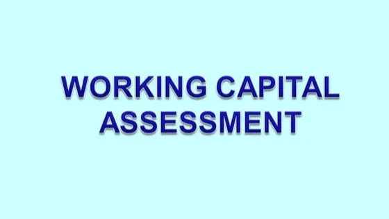 WORKING CAPITAL ASSESSMENT