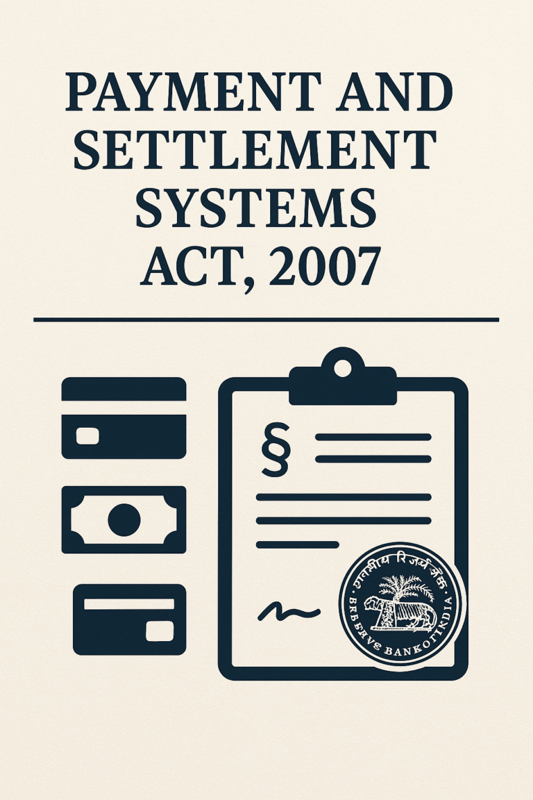 THE PAYMENT AND SETTLEMENT SYSTEMS ACT, 2007